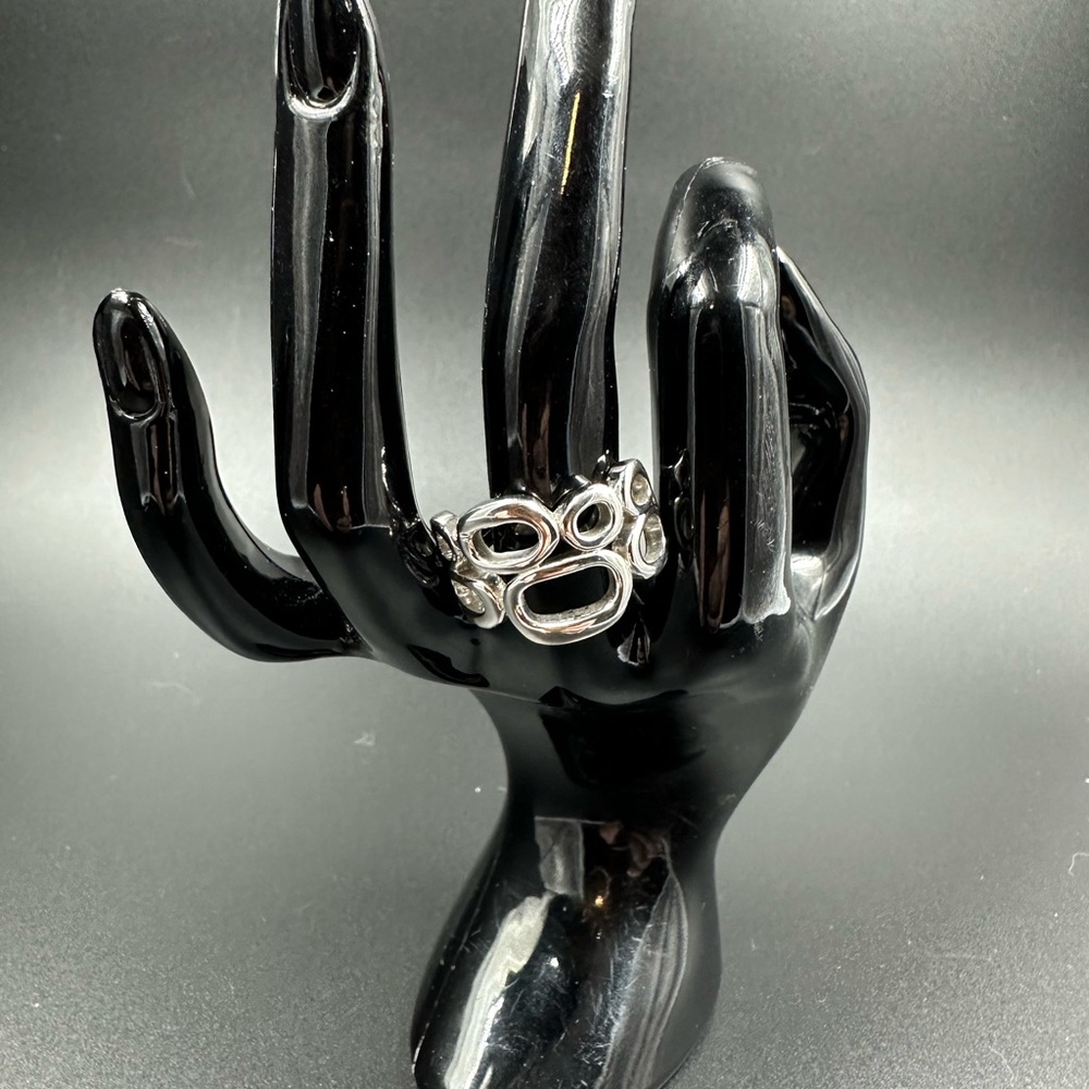 Lia Sophia Structure Ring Silver Plate